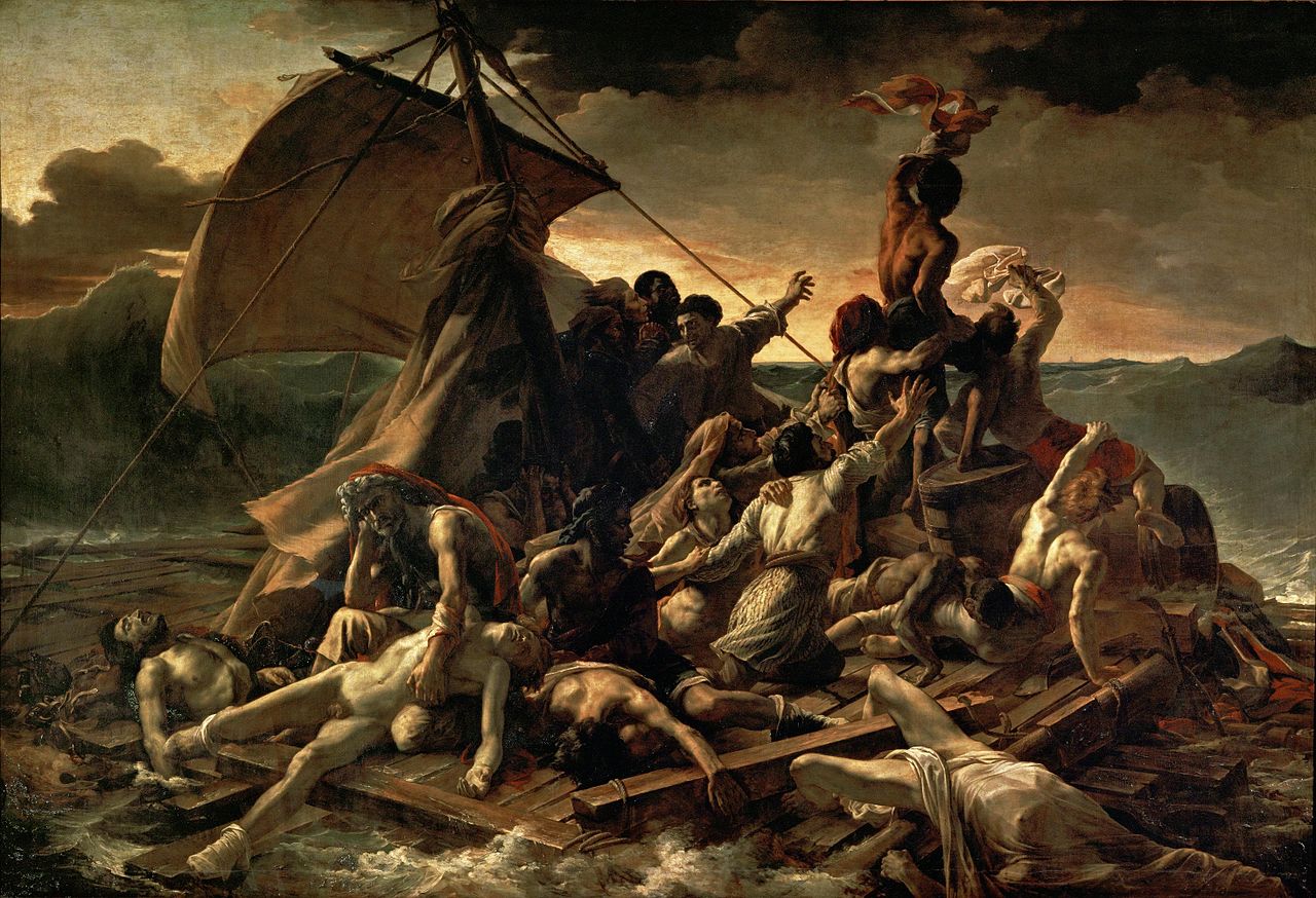 جيريكو (La Balsa de la Medusa) - متحف اللوفر باريس 1818-1819 جيريكو (La Balsa de la Medusa) - متحف اللوفر باريس 1818-1819